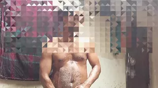 I am a Bangladeshi sexy boy, I love to masturbate so I finished masturbating while getting wet in the rain water.