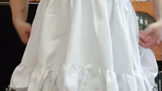Sissy maid posing and cum
