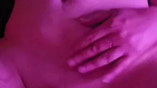 Kaleigh strokes her swollen cock