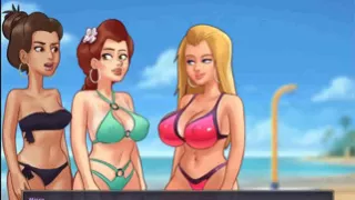 Summertime saga: college boobs competition at the beach ep 204