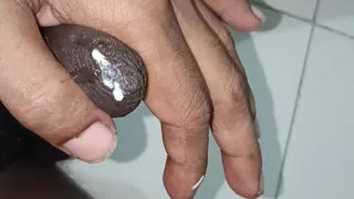 Hot gay creamy white masturbation