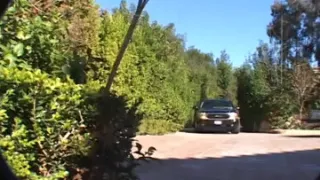 Skinny babe sucks a huge cock while riding another in hot threesome