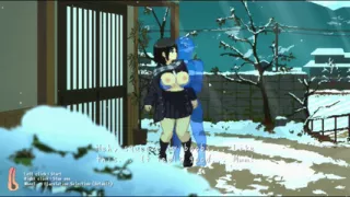Hentai Game - Massive Tits Babe Rough Sex in Cold Weather