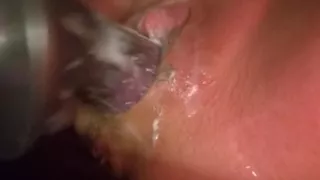 Sloppy loose cunt of a cum dump whore