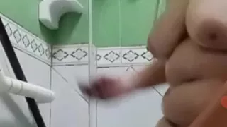 take a bath first but all of the sudden her mind play .u know what's that she play her pussy again ang her big tits wow