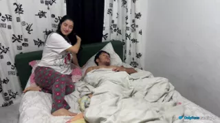 Hard sex with my horny wife who wants a little bit of my cock!