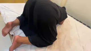 Saudi Beautiful Big Ass & Hairy Pussy BBW Hot Girl Is Super Horny When Parents Was Next Room