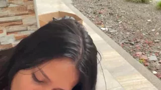 She loves to suck and be watched by the neighbors