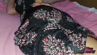 The Stepsister Is Without Panties in Her Bed