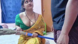 Boss wants to fuck his beautiful maid, what will she do now?