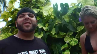 Hot Blonde Neighbor Fingers Herself Outdoors Then Dildo Fucks Indoors