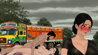 Desi Housewife and Lorry Driver