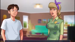 Summertime saga - sucking on jenny's boobs