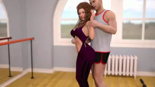 Stepbrother Helping Stepsister Doing Yoga Turn His Cock Hard