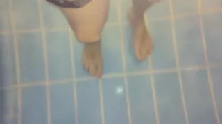 Twink Feet in a Pool - Underwater View