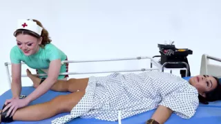 Latex Medical Play: Latina in Restraints, Gagged and Made to Orgasm (hd + Bts)
