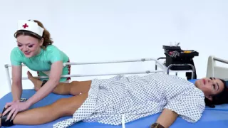 Latex Medical Play: Latina in Restraints, Gagged and Made to Orgasm (4k + Bts)