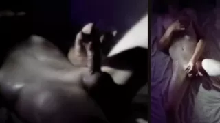 Reclining, Stroking and Cumming shot from three angles including overhead!