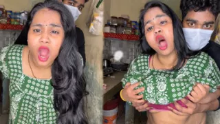 Full night non stop fucking in the kitchen of brother-in-law and sister-in-law, hard desi fuck all night