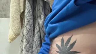 Revaz Masturbates Her Dick and Cums