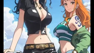 Anime girls dancing