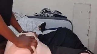 Back shots leads to cumming all over her pretty pussy !