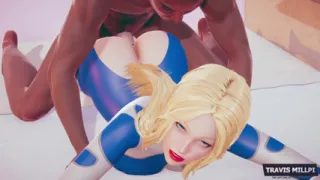 Invisible Woman Lying in Bed Getting Fucked by a Big Black Cock