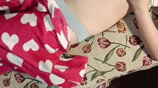 I'm Watching on Stepsister's Masturbation in Bed