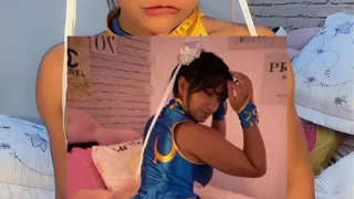 Hot Chun Li Cosplay Emanuelly Raquel Teasing With Her Big Brazilian Ass