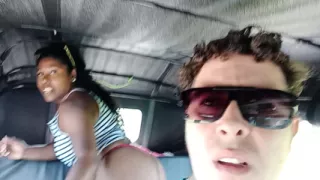 I take my stepsister in my car but she starts touching herself inside the car