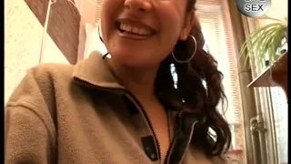 MILF slut suck dick in the bathroom