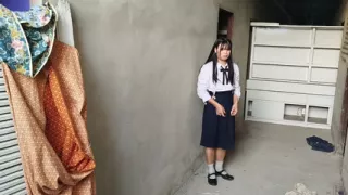 FN123 Thai student sweetheart of a foreigner.