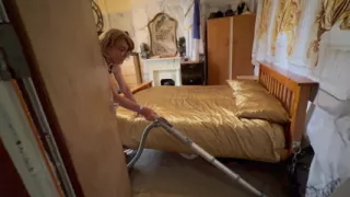 Jane Harris is a msid cleaning her Master and Mistress's house