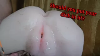 Should you put your dick in it!? - Fucking my toy against the wall