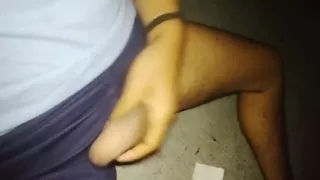 Spilling Cum on the Sidewalk