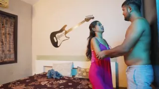 Husband and Wife Having Full Sex at Night with Lights on