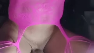 My slutty body in pink bodysuit