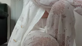 All in white