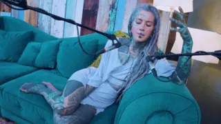I talk about J - Jelousy - ASMR podcast SFW talking goth skinny girl dreadlocks tattoo model inked girl
