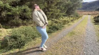 Emergency While Walking on the Public Trail but Had to Wet My Jeans
