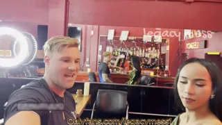 Sexy Petite Big Cock Asian Ladyboy Fucks with Big Ass Pornstar in the Bar