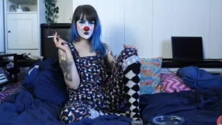 Hairy Clown Smokes