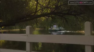Hot girl rides a huge cock while out sailing in the dam