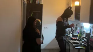 Kinky Kitchen Encounter: Fetish Babe Dominates Her Friend