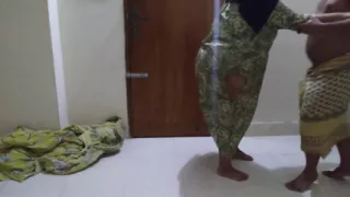 Fuck Neighbor Big Ass Stepaunty and Cum on Her Back