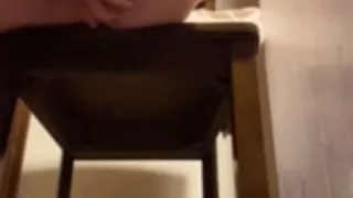 Jacking off anal plug