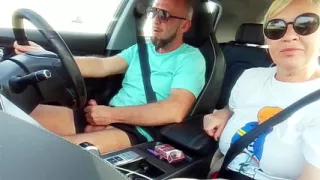 Family car ride with stepmom