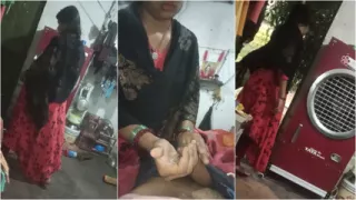 Elder drains water from cock Hindi Audio: Best handjobs