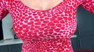 Red XXX treats herself on Valentines Day