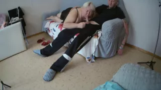 Mother-in-law Gives a Long Deep and High-quality Blowjob Before My Cumshot in Her Mouth